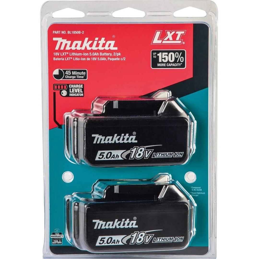 Makita 18V LXT DTD153RTJ Brushless Impact Driver Kit – 2 × 5.0Ah Batteries + Charger + MAKPAC Case