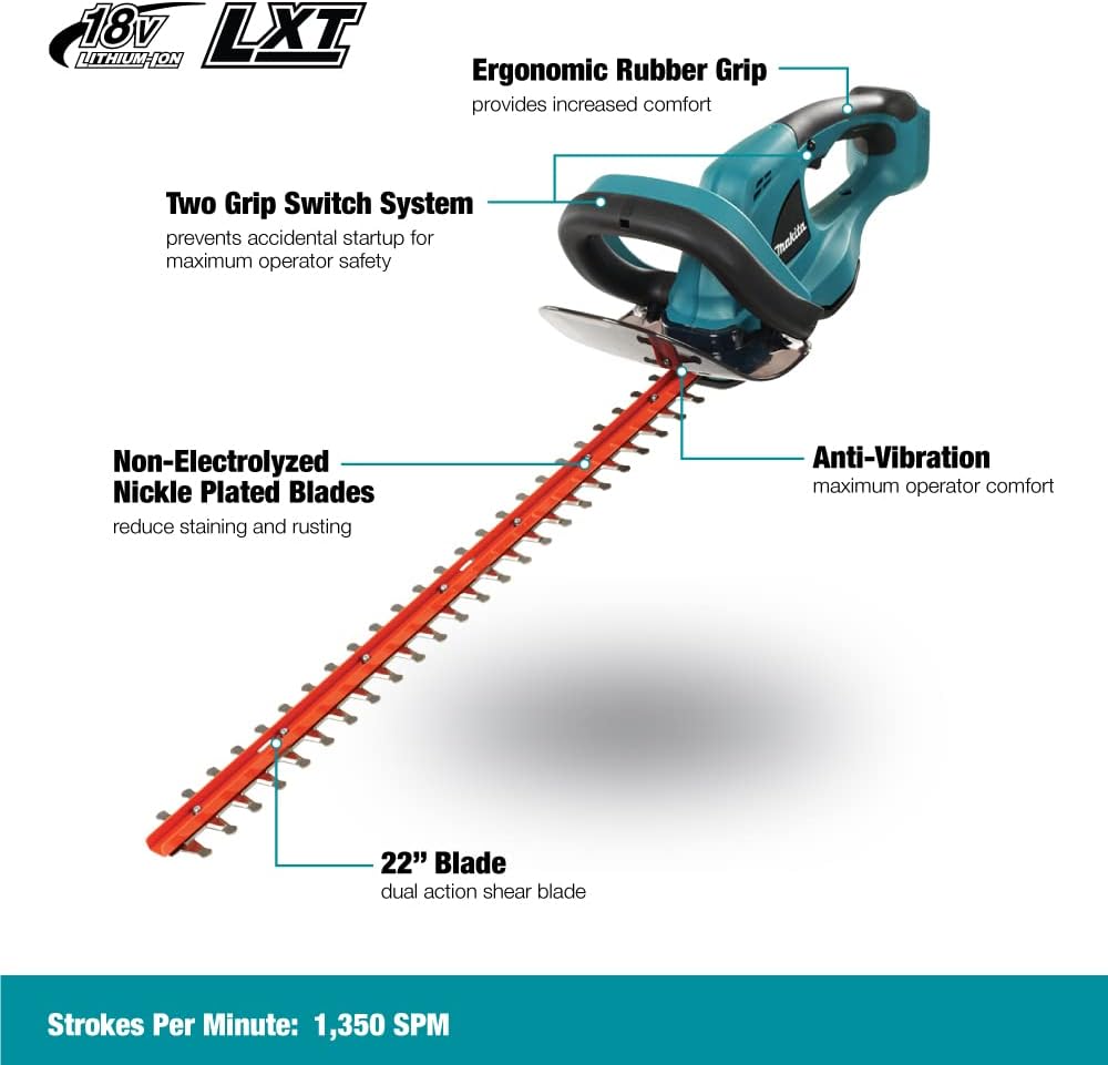 Makita DUH523Z 18V LXT Cordless 52cm Hedge Trimmer – Battery & Charger Sold Separately