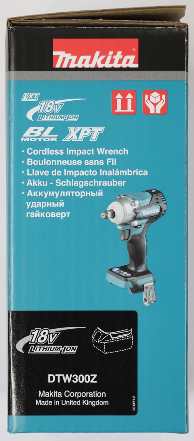 Makita DTW300Z 18V LXT Brushless Cordless Impact Wrench – Tool Only (Battery & Charger Not Included)