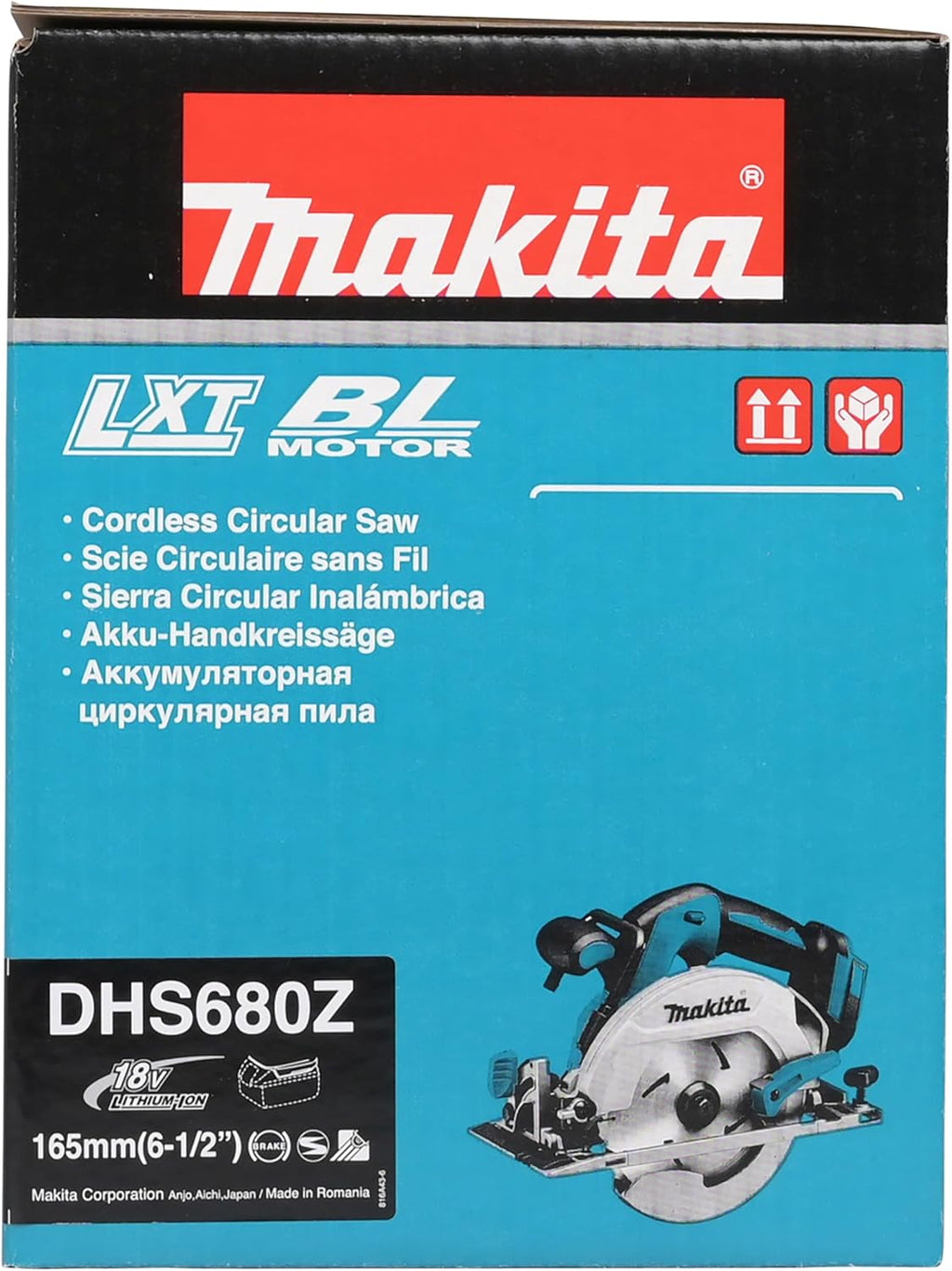 Makita DHS680Z 18V LXT Brushless 165mm Cordless Circular Saw – Tool Only (No Battery or Charger Included)