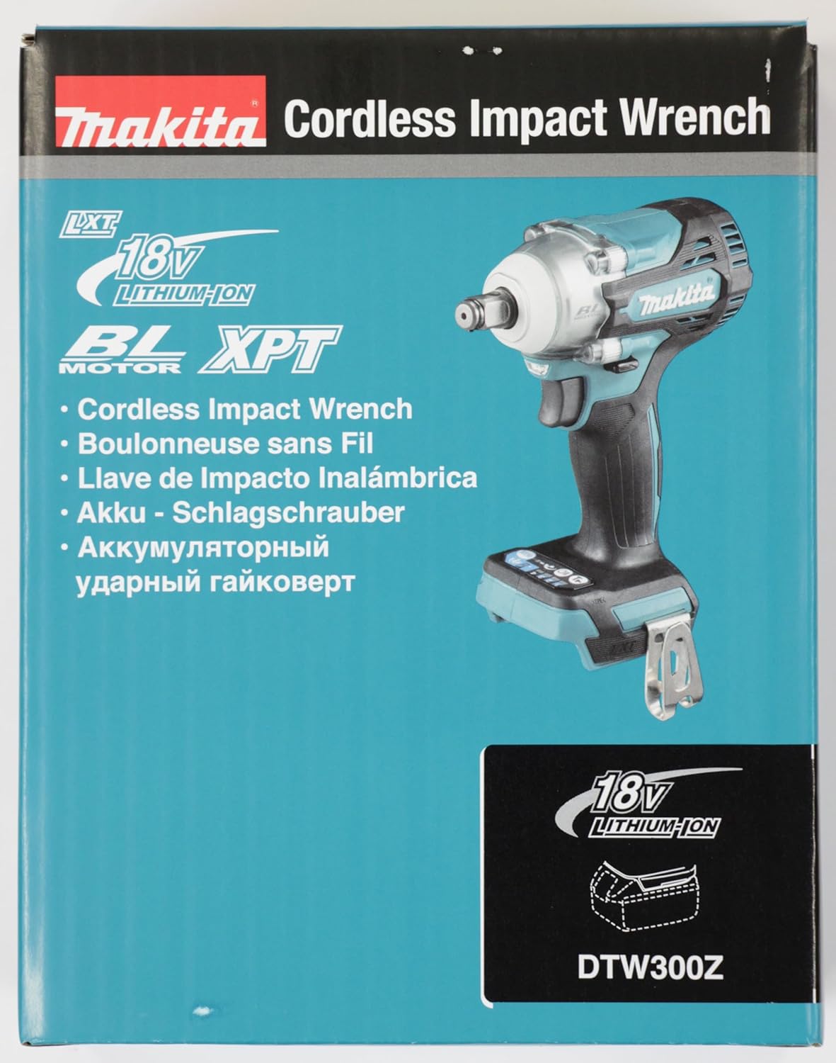 Makita DTW300Z 18V LXT Brushless Cordless Impact Wrench – Tool Only (Battery & Charger Not Included)