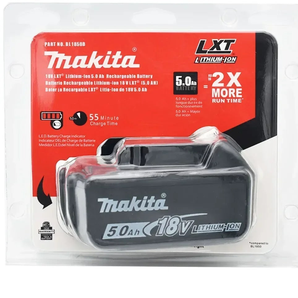 Makita 18V LXT 5.0Ah Battery 2-Pack – Compatible with BL1860B / BL1860 / BL1850 Models