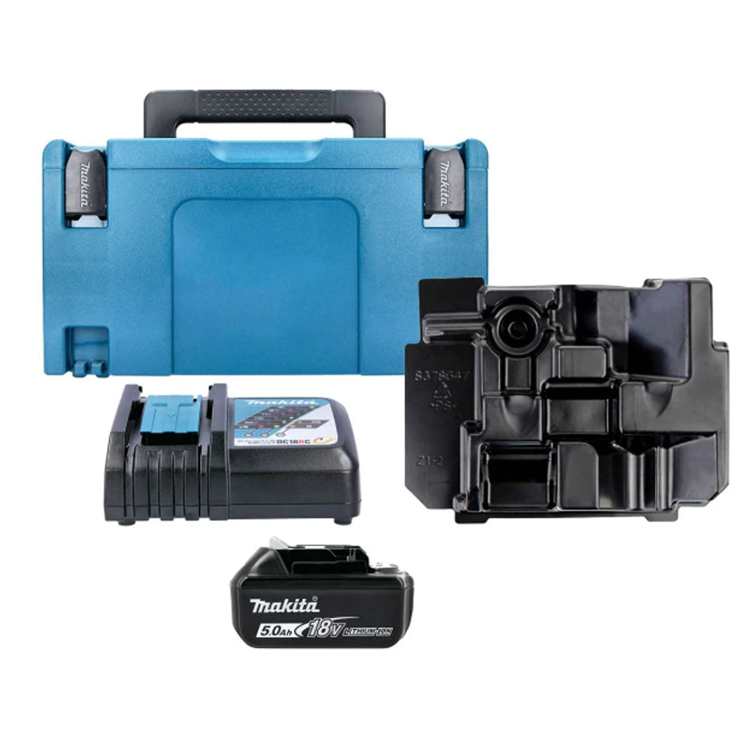 Makita 18V LXT Power Kit: 5.0Ah Battery, Rapid Charger, Type 3 Carrying Case