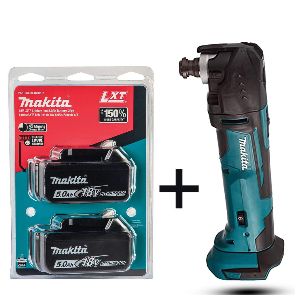 Makita 18V LXT DTM51Z Multi-Tool Kit – Includes 2 × 5.0Ah Batteries